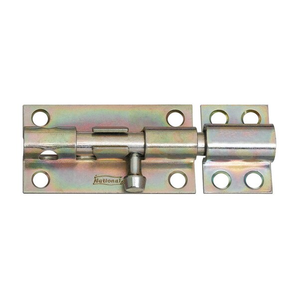 National Hardware National Hardware 4 in. L Zinc-Plated Steel Heavy Duty Barrel Bolt 1 pk N162-370 - main